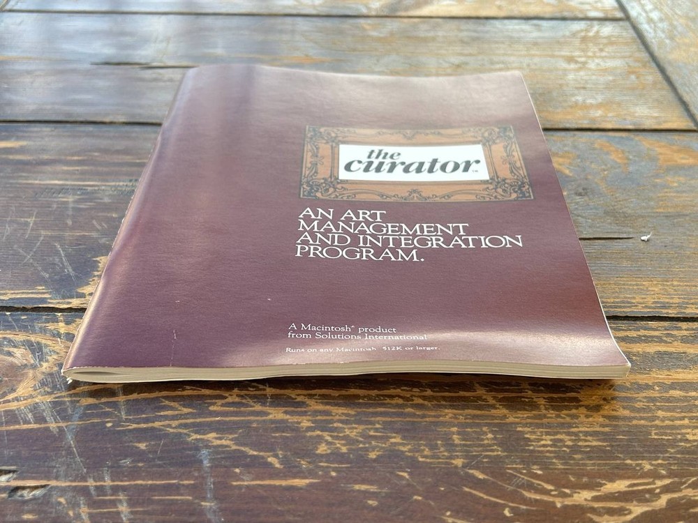 Vintage Macintosh The Curator Art Management Integration Program Manual