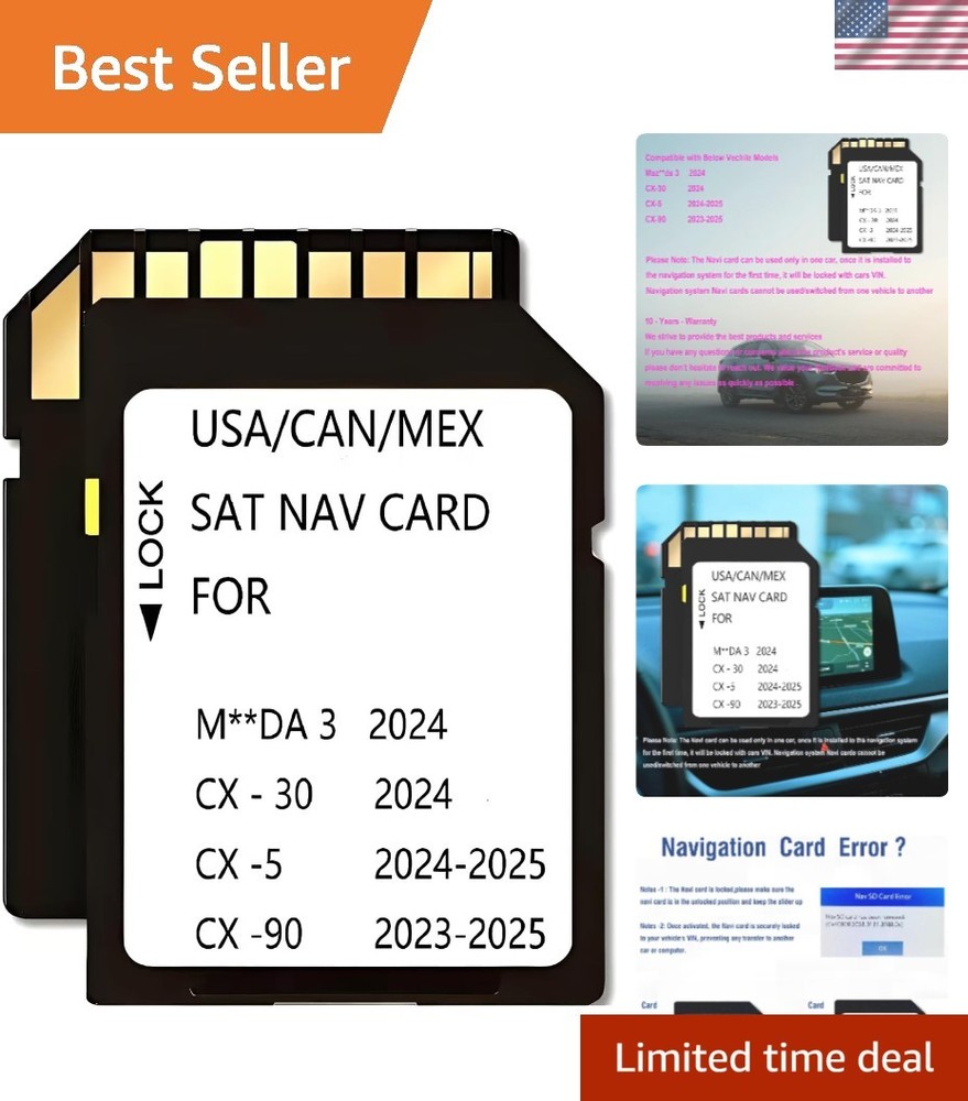 Update Your Mazda: 2025 Navigation Memory Card - SD, 32GB for CX-5, CX-30, CX-90