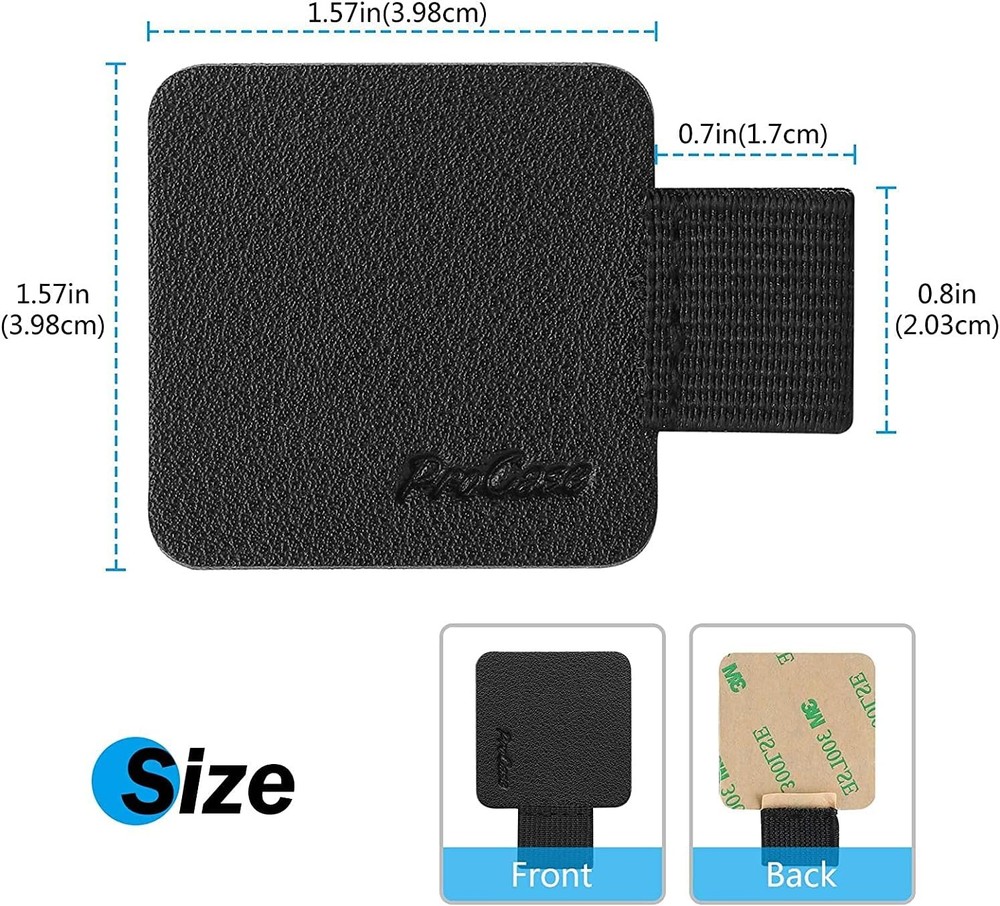 ProCase (5 Pack) Pen Loop Holder for Notebooks Journals Planners Tablet Case, Se