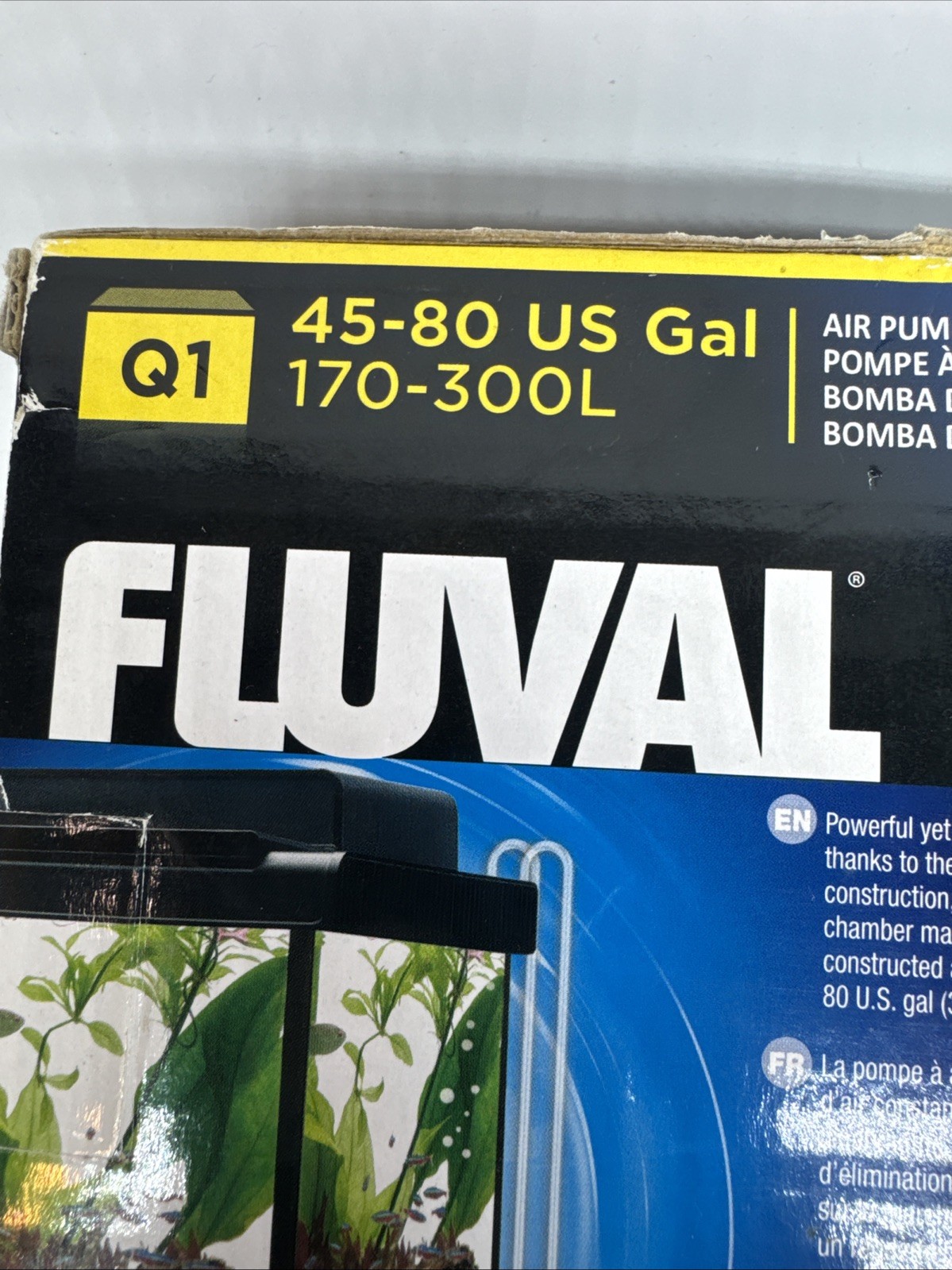 Hagen Fluval Q2 50-160 US Gal Adjustable Flow Control Air Pump - Working