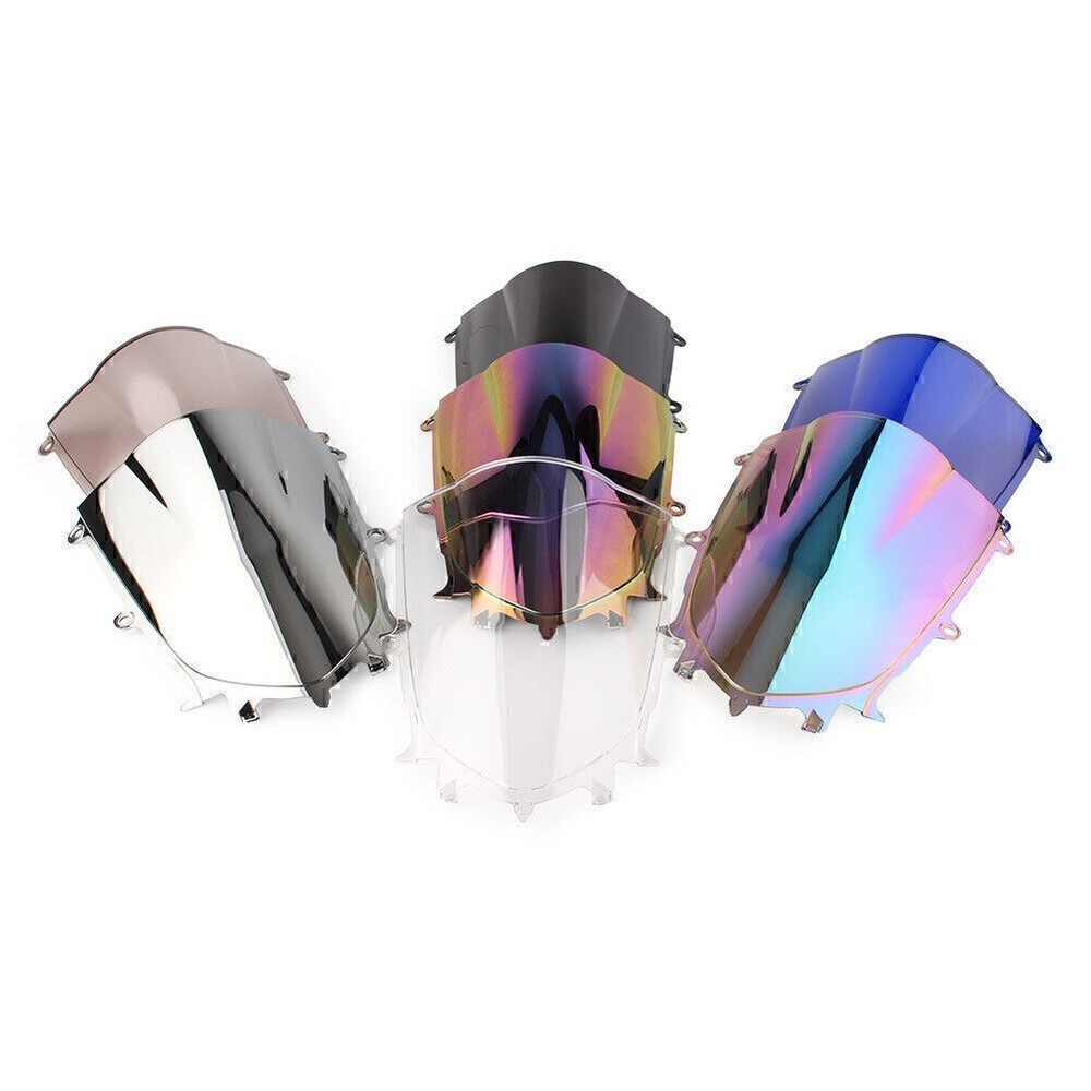 Motorcycle Double Bubble Windshield Windscreen For Yamaha YZF 600 R6 2017-2018