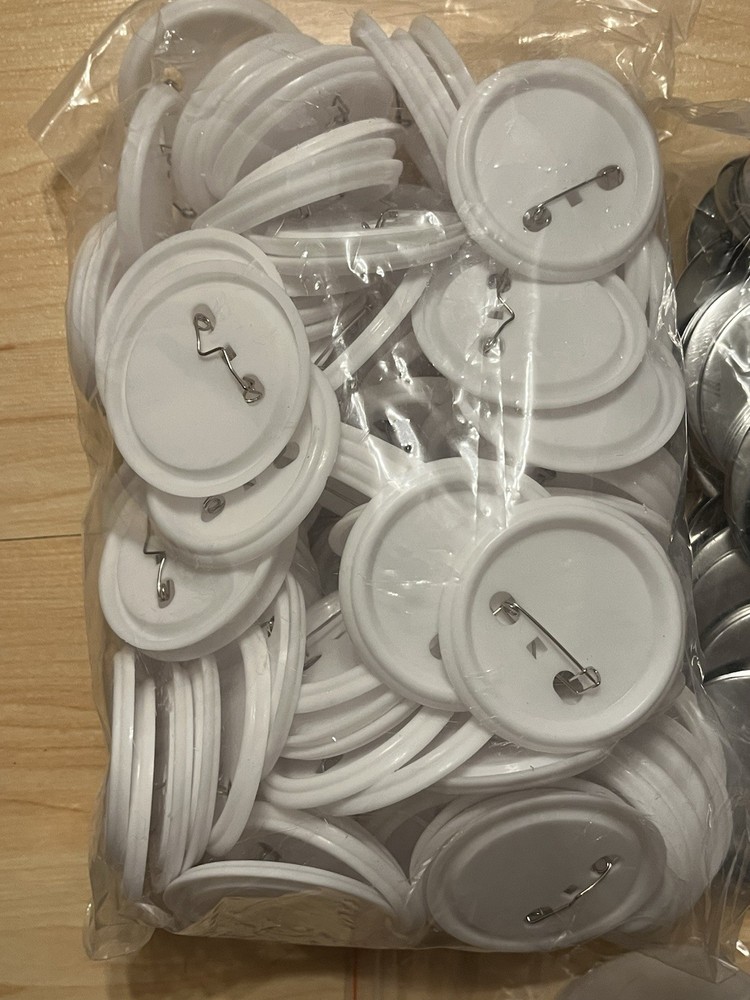 100 Sets 2.25 Inch/58mm Blank Button Badge for Button Making Machine NEW