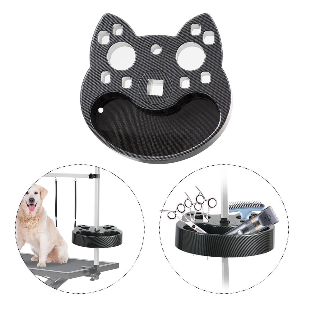 Adjustable Pet Grooming Organizer for Grooming Arms - Multi-Compartment Holde...
