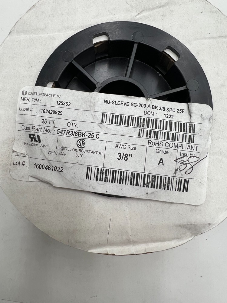McMaster-Carr Electrical Insulating Tube Sleeving, Expandable 0.390" ID, 25 Ft
