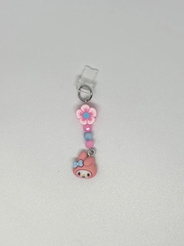 Sanrio Character Beaded Customized Dust Plug Charm iPhone Switch iPad Lightning