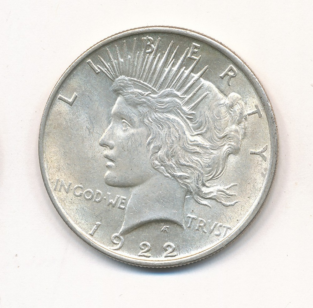 1922 P PEACE SILVER DOLLAR