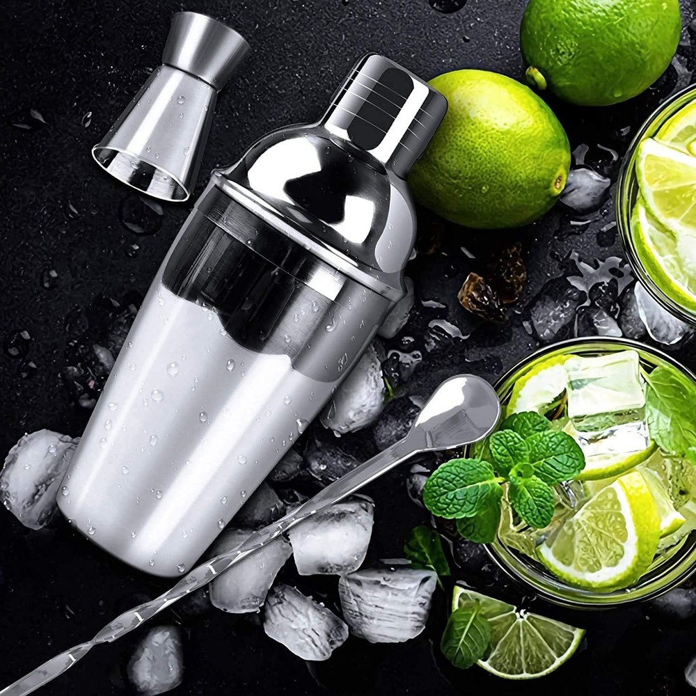 PowCube Cocktail Set, 11 Piece Cocktail Shaker Set
