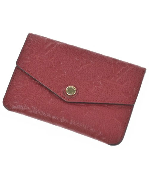 Louis Vuitton Wallet Coin Case Women Red Secondhand