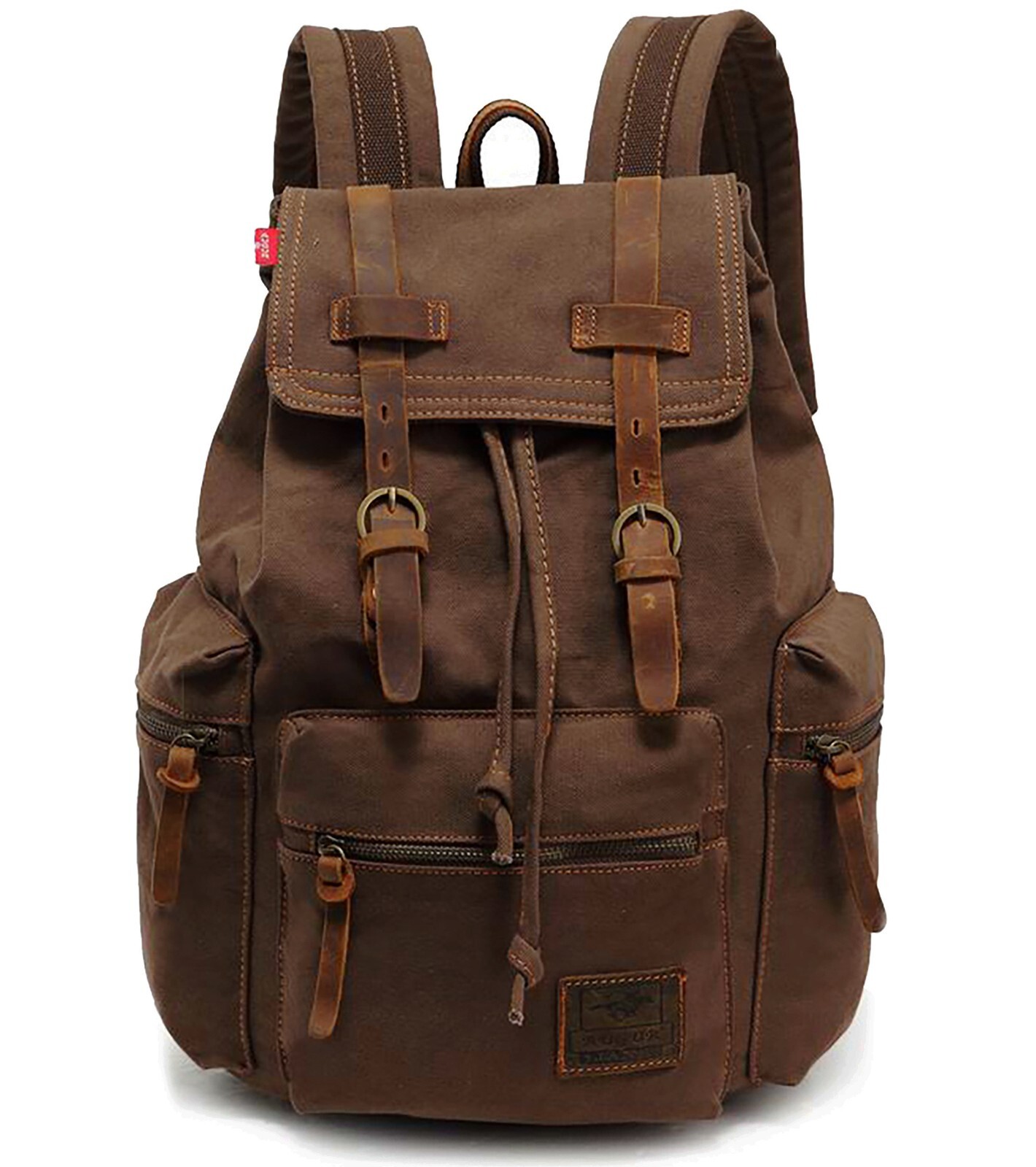 Vintage Canvas Backpack for Men Wome, Casual Daypack Travel Rucksack,School Bag