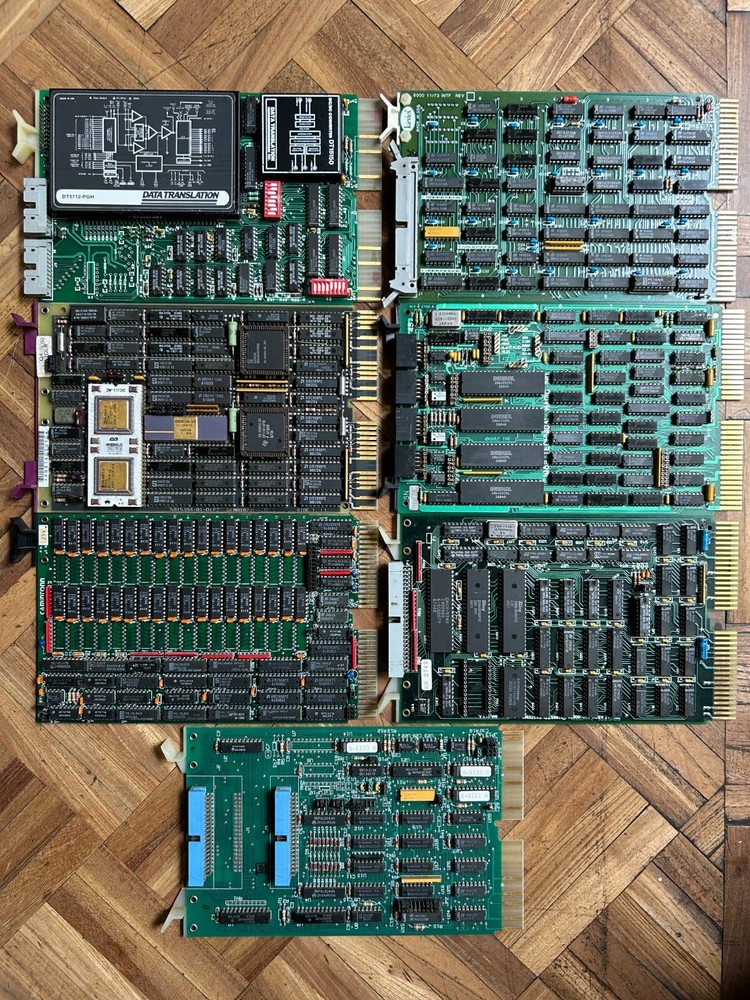 Kevex Card Input Chassis with 7 boards:Digital 5015394-01-D1P2 KDJ11-A Processor
