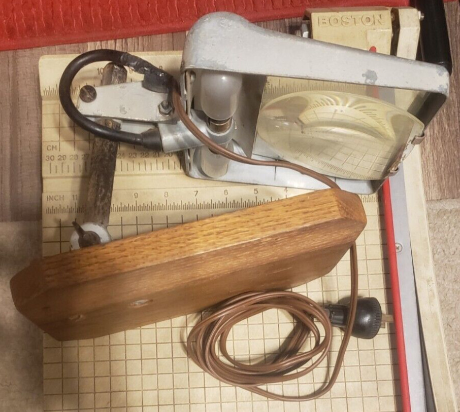 Stanley No 600 eye shield grinder guard with light lathe mill lighted tool R4
