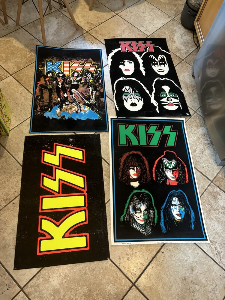 Kiss blacklight posters