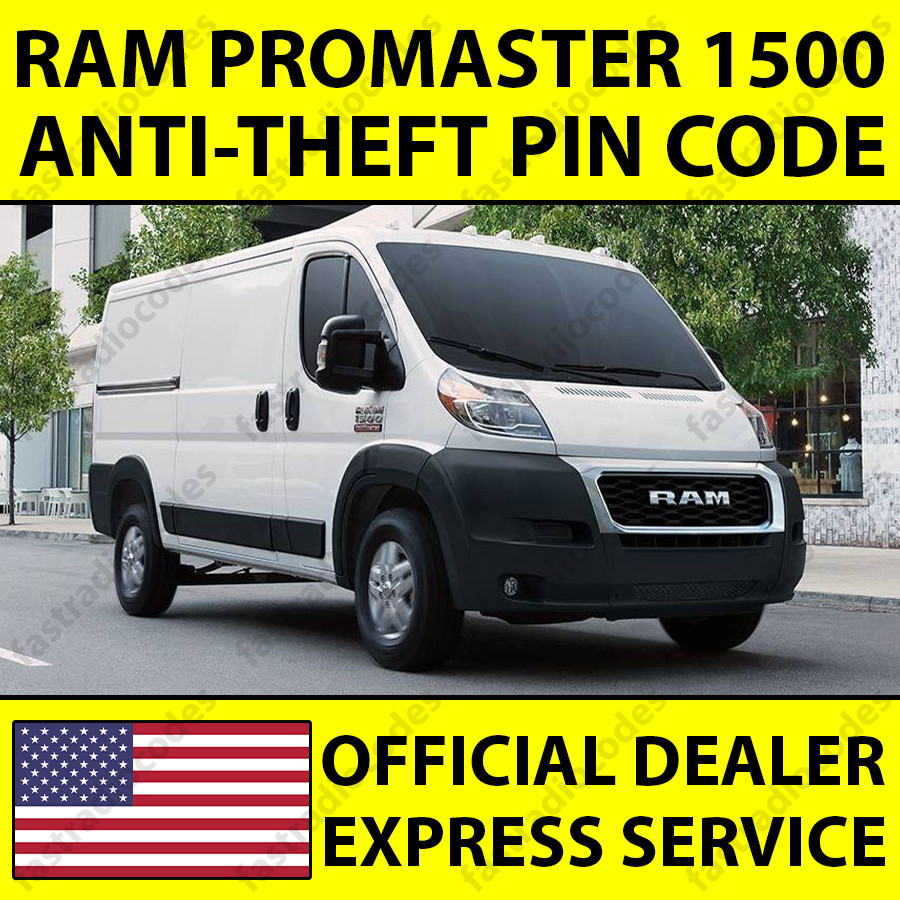 ✅RAM PROMASTER 1500 CAR RADIO ANTI-THEFT UNLOCKING PIN CODE FAST & RELIABLE✅