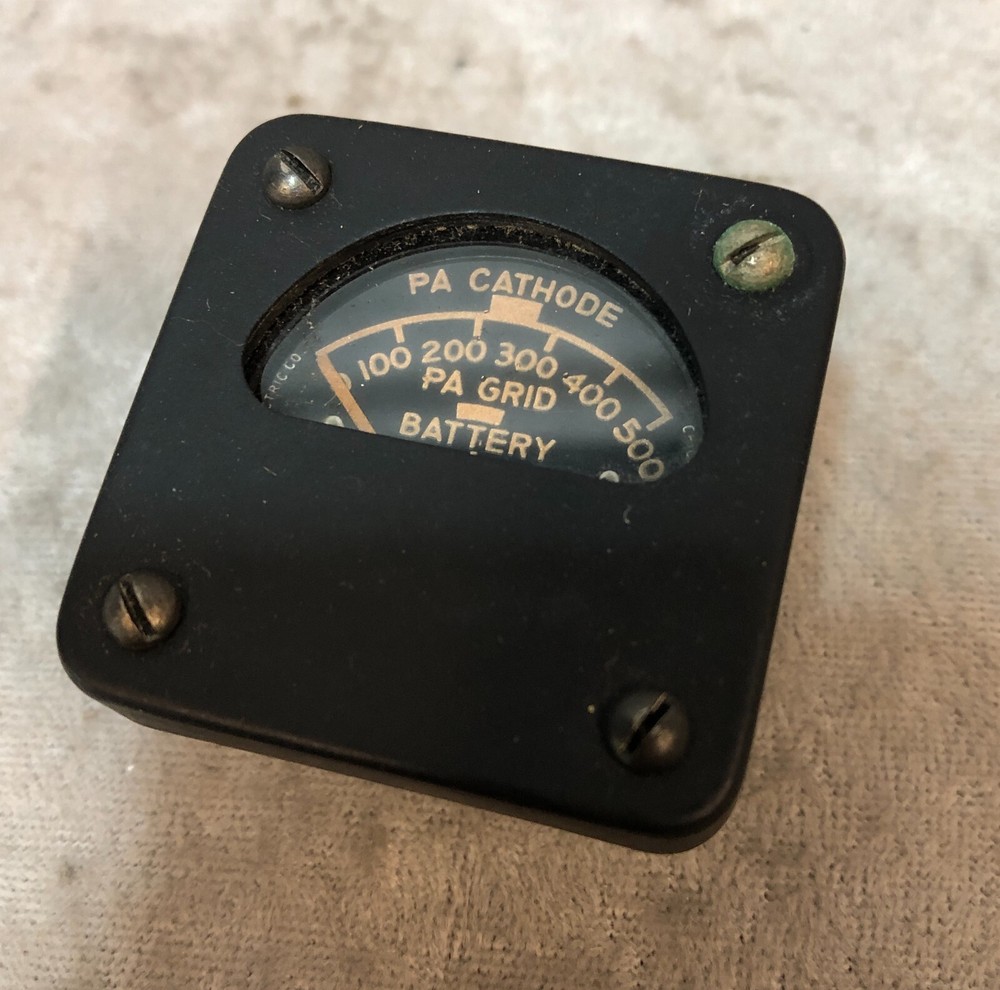 Vintage PA Cathode Meter w/ box