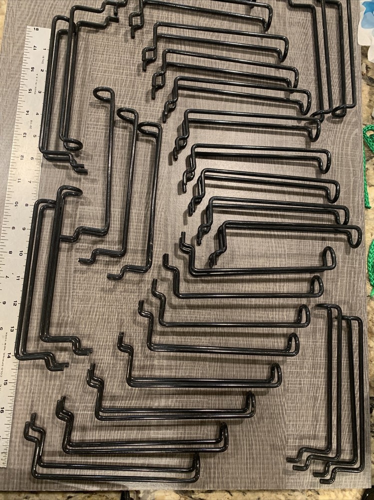 Safety Metal Loop Hook, 6" Black, 52 Pieces