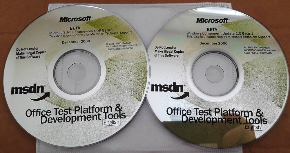 Microsoft Visual Studio .Net Full Version CD Set w/ Key & License