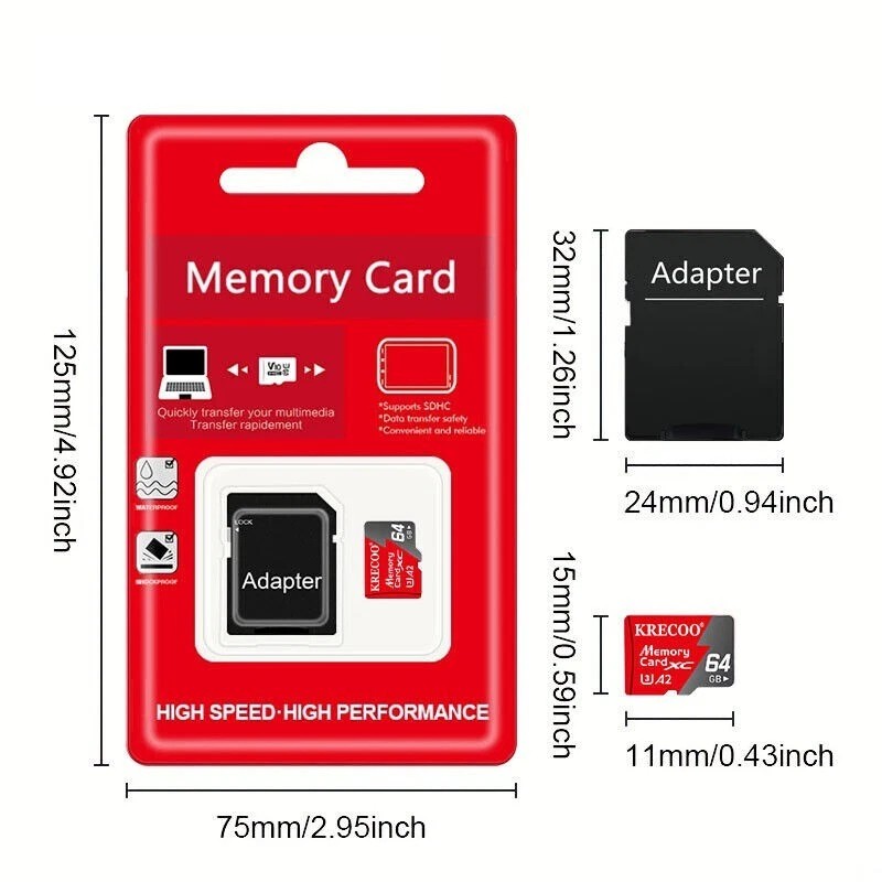 Micro SDXC TF Memory Card For Smartphone Drone Dash Cam Tablet 4K Video UHD Lot