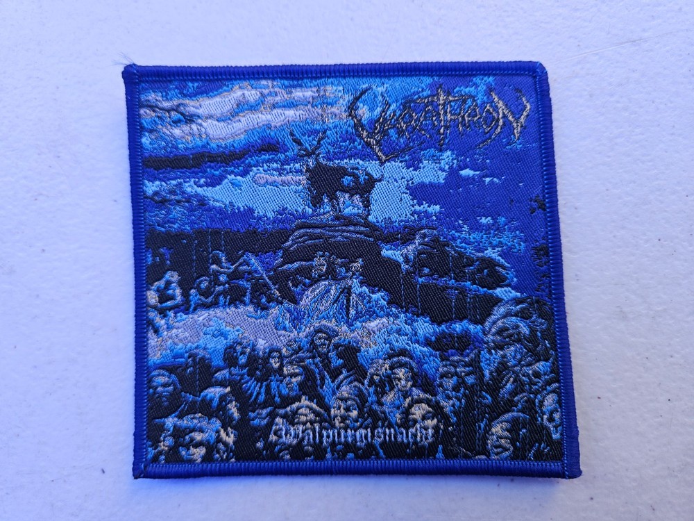 VARATHRON, SEW ON BLUE BORDER WOVEN PATCH