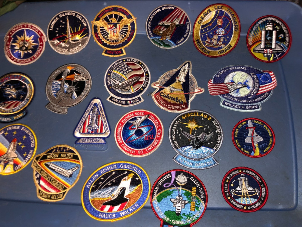 23 Different SPACE SHUTTLE Missions NASA Full Size Patches