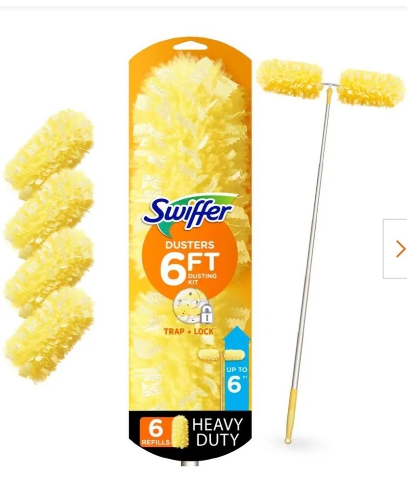 Swiffer Dusters 6ft Extendable Handle with 4 Refills