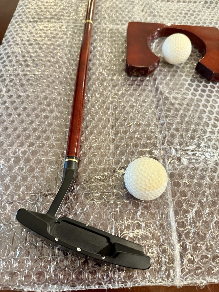 Golf Practice Putting Set in Metal Briefcase
