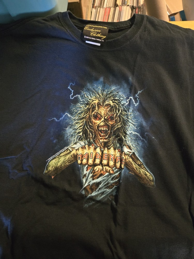 IRON MAIDEN EXTRA EXTRA LARGE MAIDEN FACE TEE SHIRT DELETED STYLE KILLER 2XL