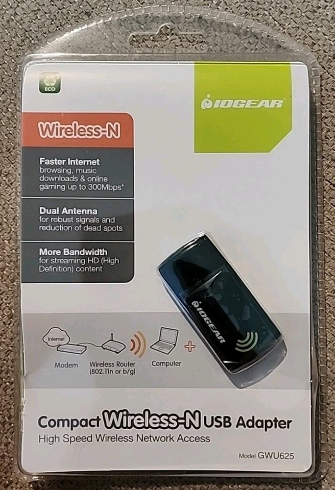 Iogear Compact Wireless-N USB Adapter