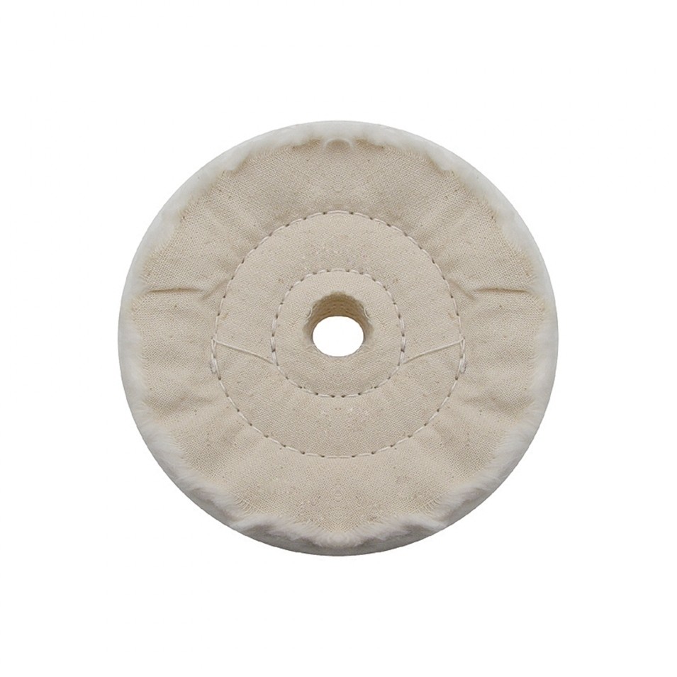 3" White Soft Muslin Buff - 5/8" Arbor