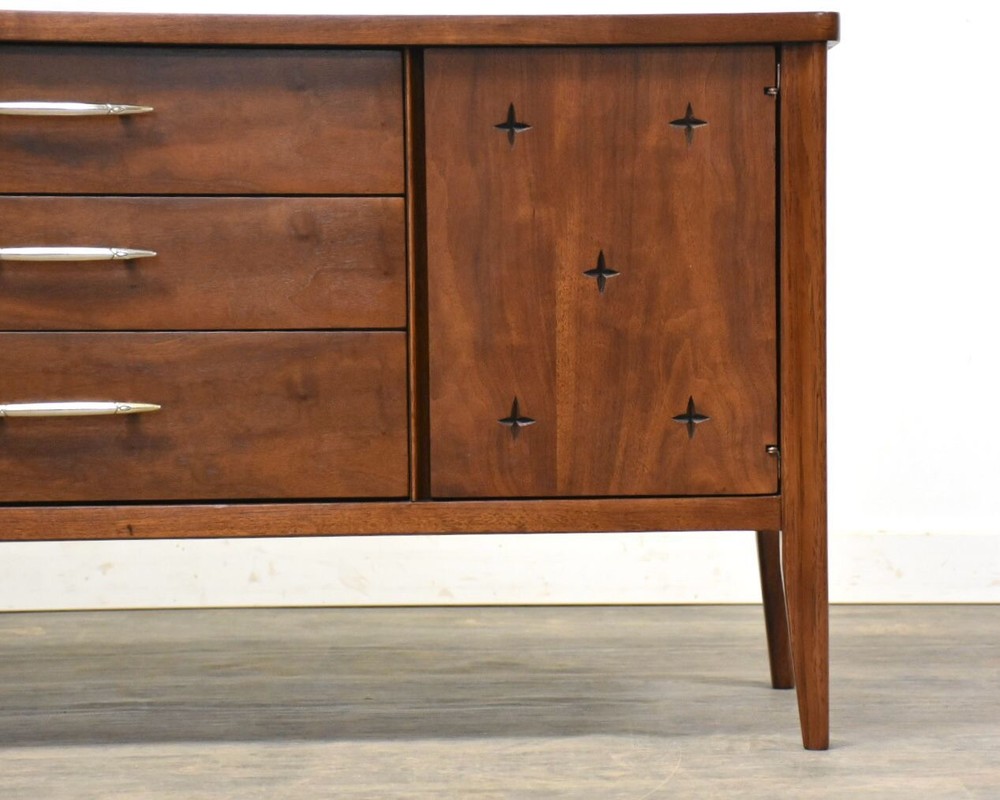 Refinished Broyhill Saga Walnut Credenza