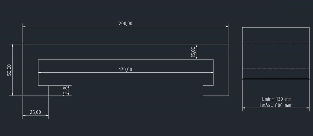 Protective bellow cover,Width200mm x height50mm x Lmax600mm