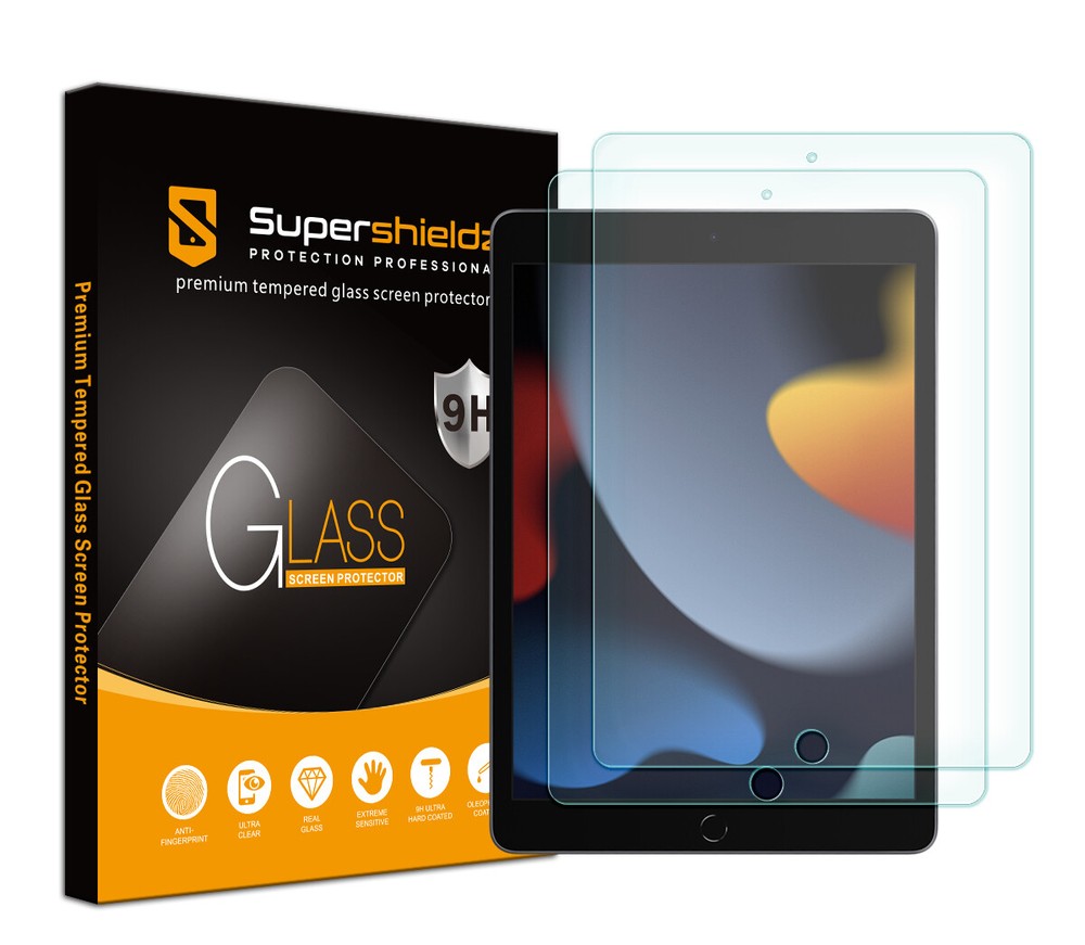 2x Supershieldz Tempered Glass Screen Protector for iPad 10.2" 9th/ 8th/ 7th Gen