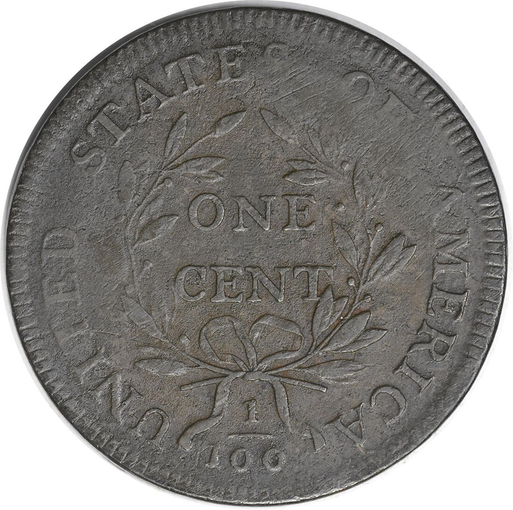 1797 Large Cent VF Mild Porosity Uncertified #1055