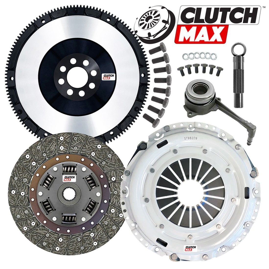 CM STAGE 2 CLUTCH KIT+SINGLE MASS FLYWHEEL fits VW GTI JETTA 2.0L TSI TURBO 02Q