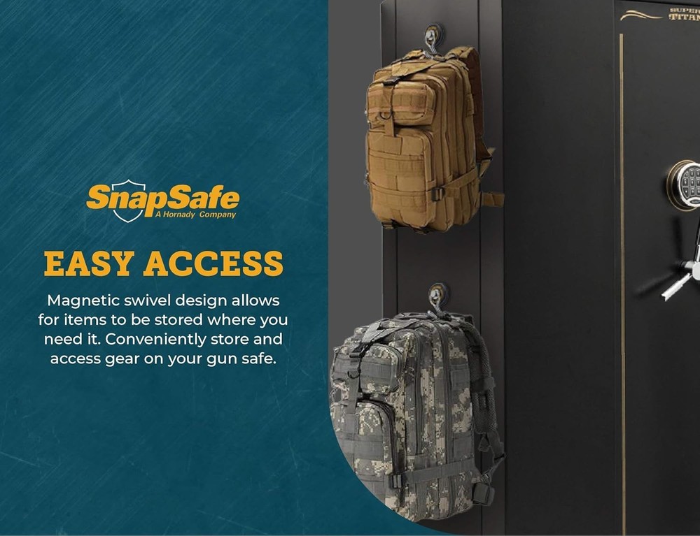 SnapSafe Magnetic Swivel Hooks 2 Pack - 75914
