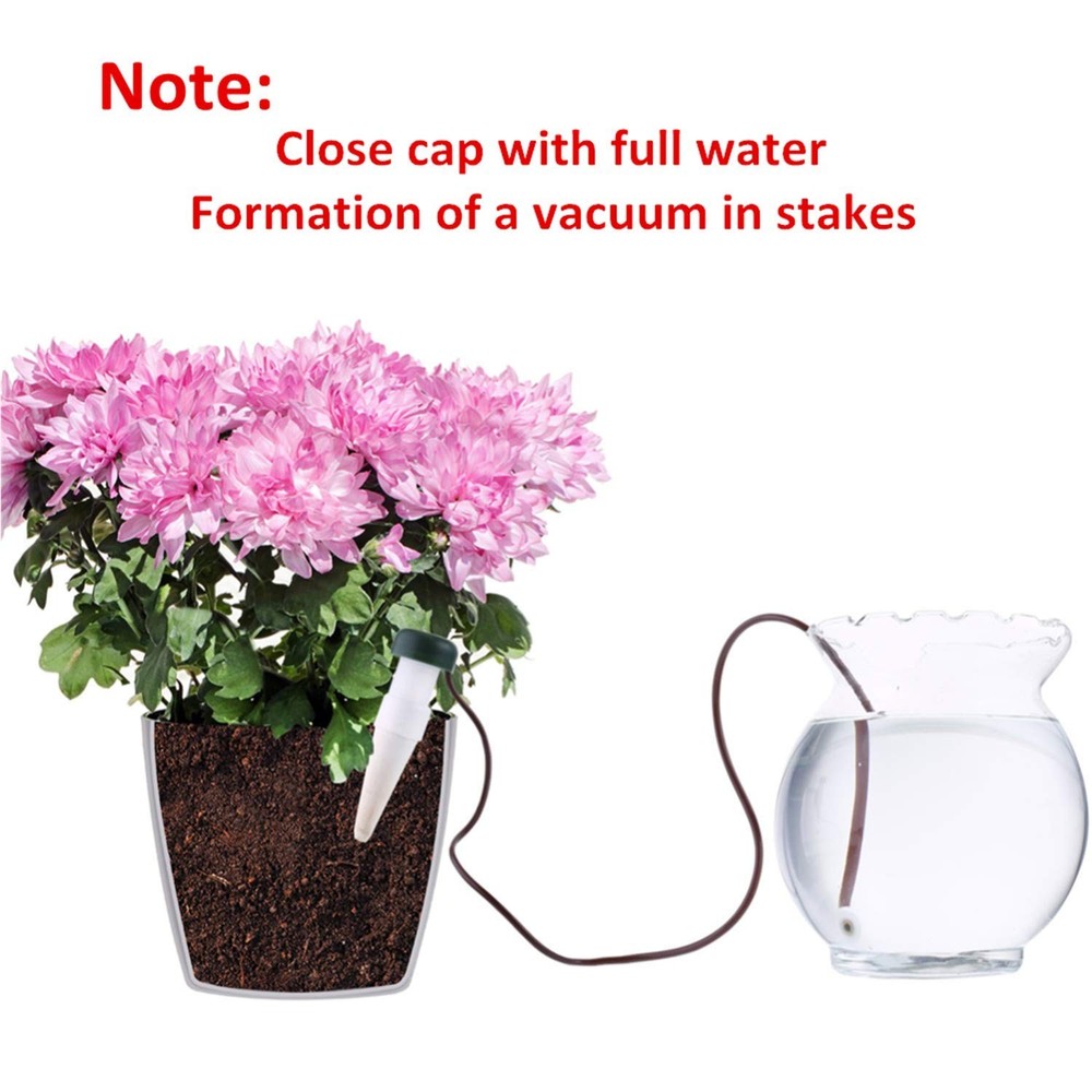 HESTYA 16 Pack Plant Self Watering Stakes Insert Automatic Watering Devices S...