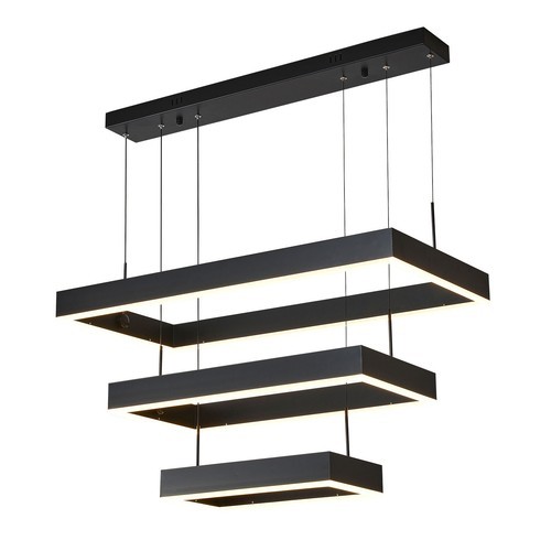 Modern LED Ceiling Light Hanging Pendant Lamp Dimmable Chandelier W/ Remote
