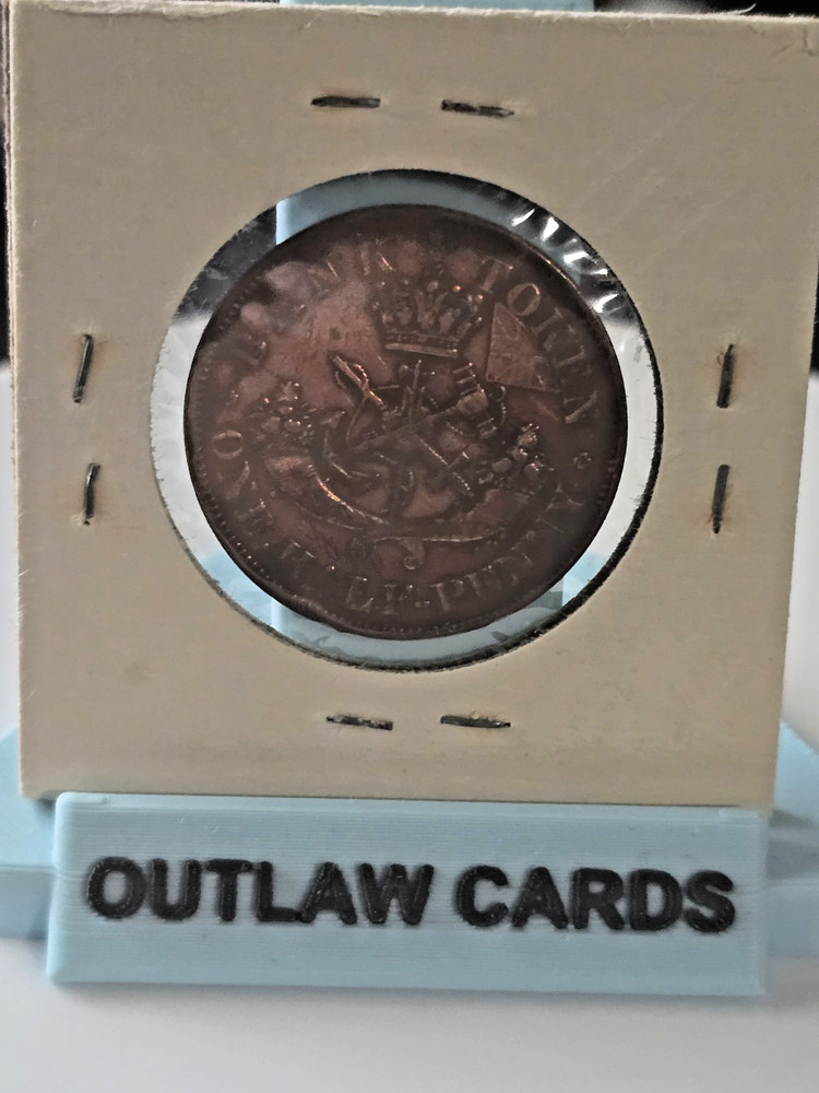 1852 UPPER CANADA HALF CENT LARGE COIN