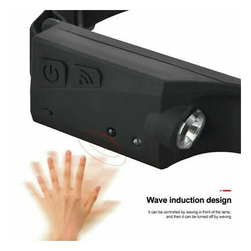 Waterproof COB Headlamp Night Buddy LED Motion Sensor Head Torch Headlight