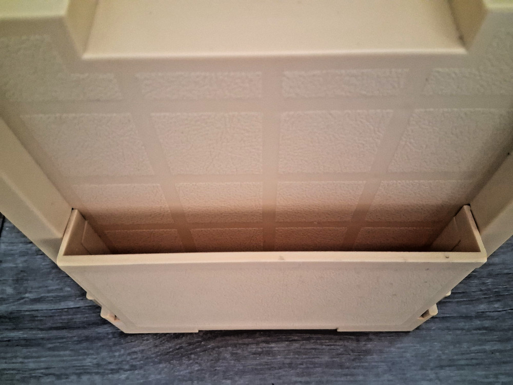 Vintage Sewing Box Caddy Folding 50 Spool Thread Bobbin Organizer