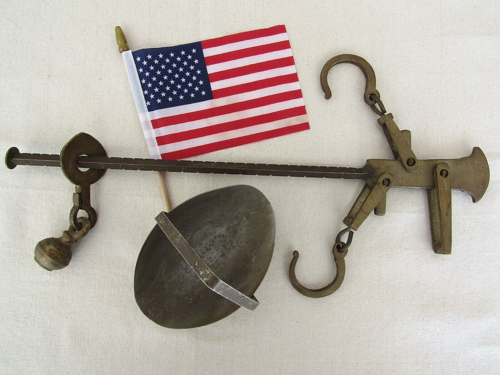 Antique Brass Hanging Balance Scale