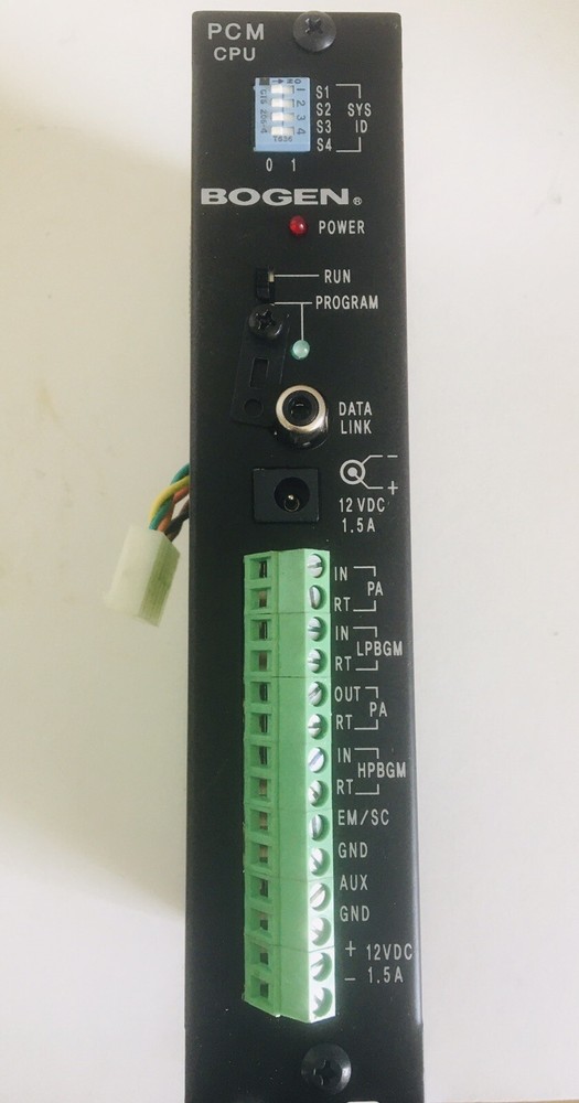 Bogen PCMCPU Central Processing Module PCM2000 Zone Paging System