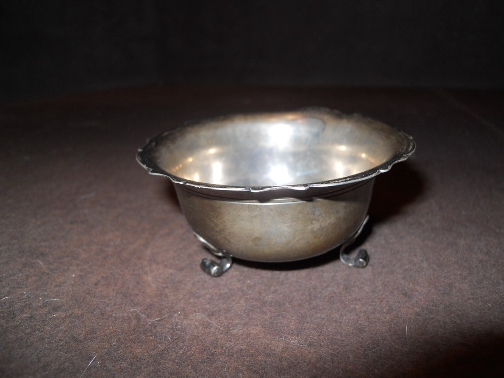 Antique 19ThC Dutch .833 Silver Footed Master Salt