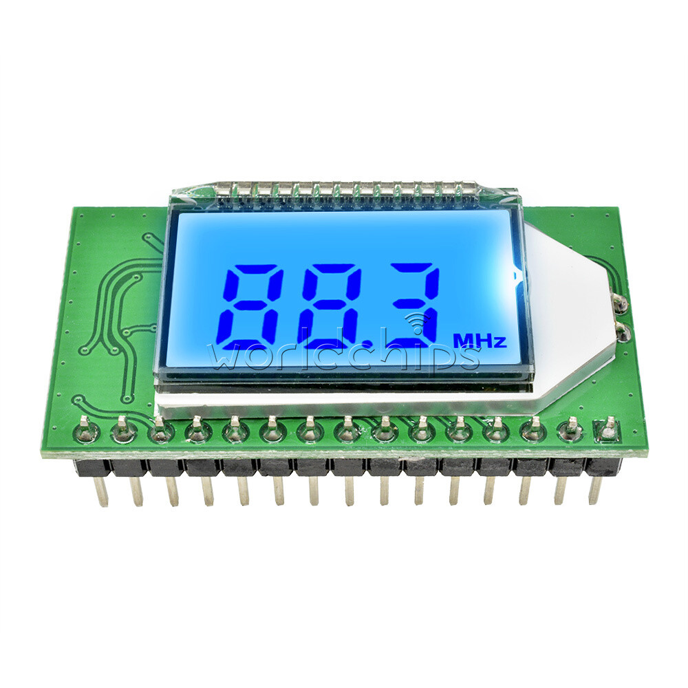 PLL LCD Digital FM Radio Receiver Module Wireless Microphone Stereo 87-108MHZ