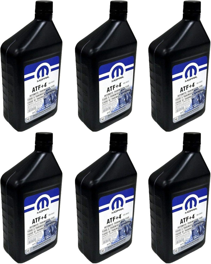 68218057AB ATF+4 Automatic Transmission Fluid, 1 Quart 6 Pack