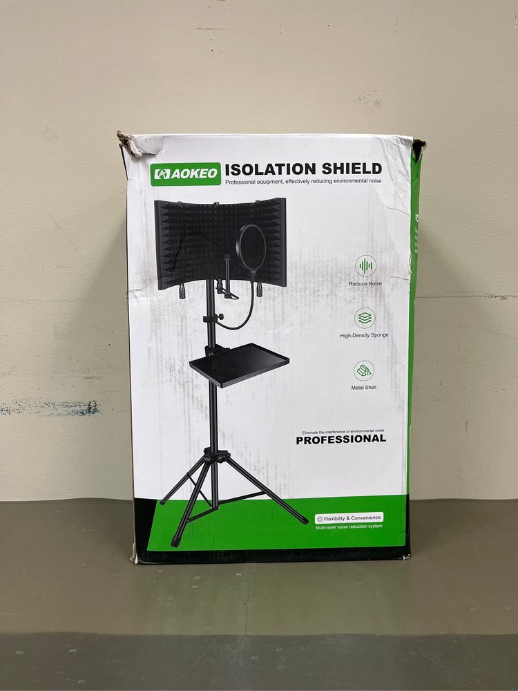 Professional Studio Recording Microphone Isolation Shield, Pop Filter,High densi