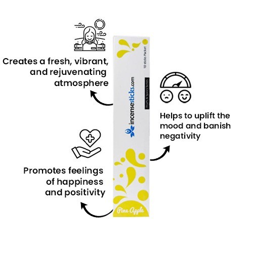 Pineapple Incense 8" inch 10 Sticks Pack: 10 Packs
