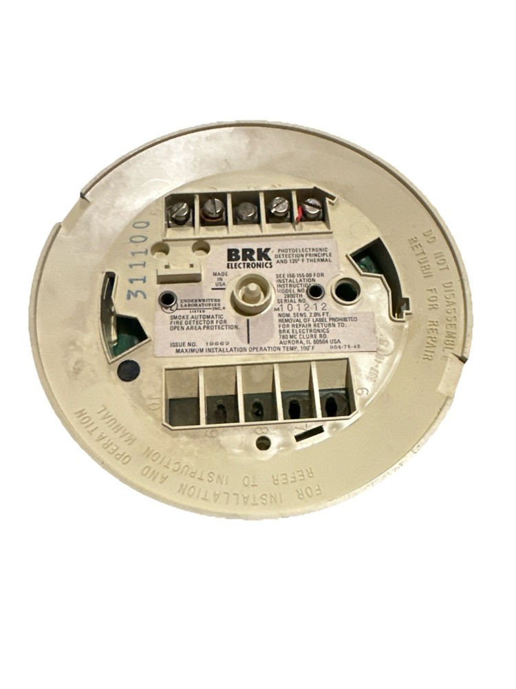 BRK System Sensor 2800TH Smoke Detector TESTED