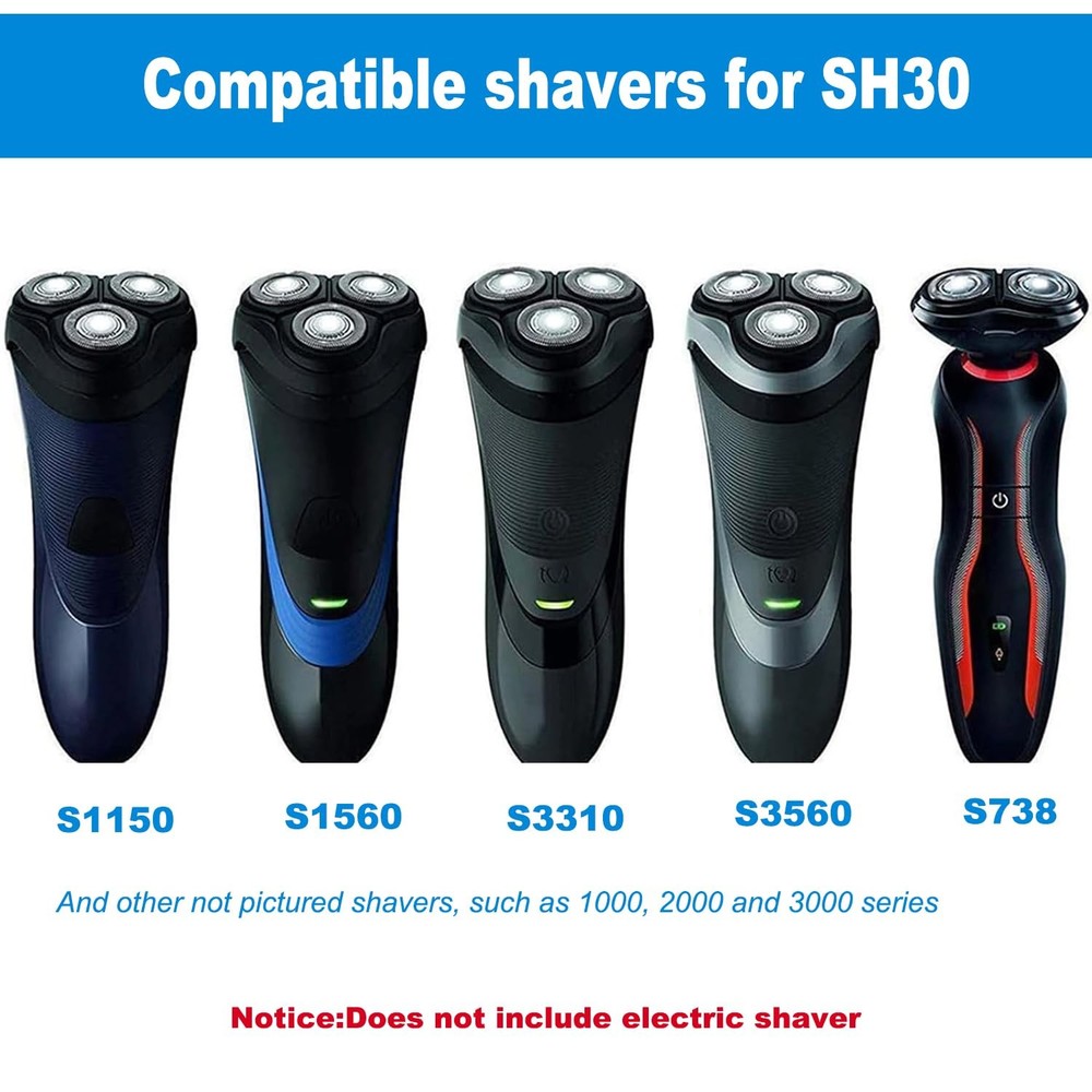 SH30 Shaver Heads Replacement for Philips Norelco 3pcs