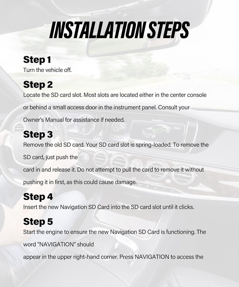A2189068403 Navigation SD Card for CLA/GLC/GLA/AMG/A/B/C/E-Class