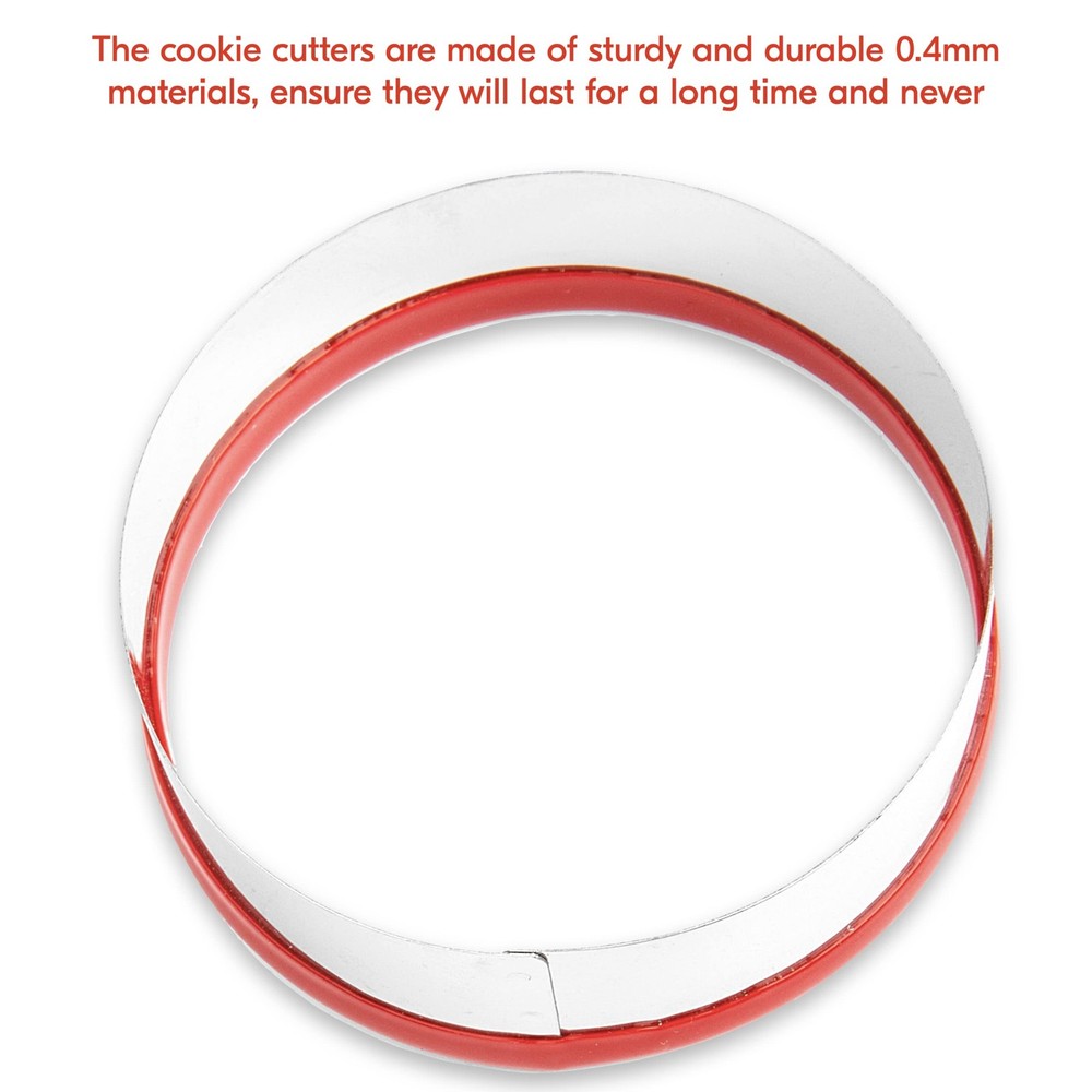 Large Round Cookie Cutter 5", Biscuit Cutter, Circle Cookie Cutter for Baking...